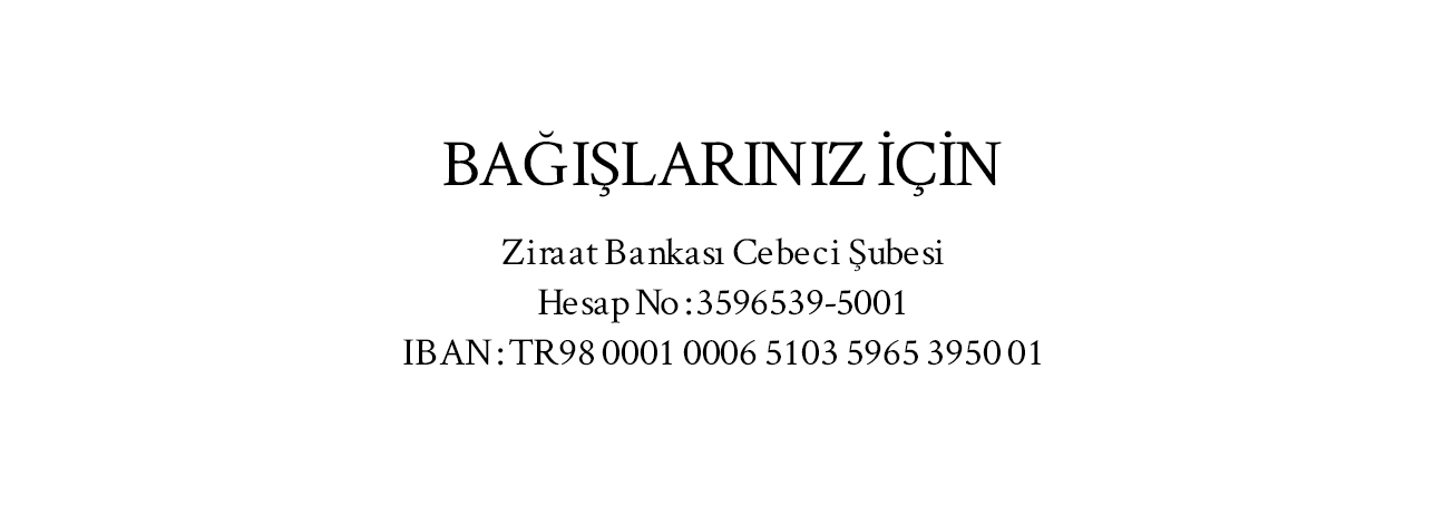 Bağışlarınız için