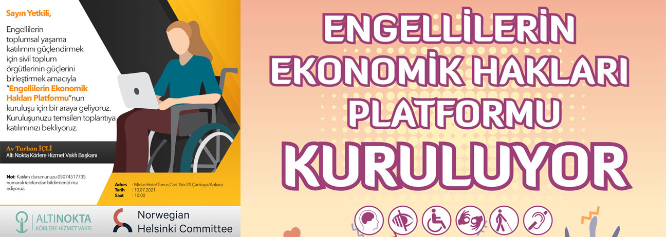 Engellilerin Ekonomik Hakları Platformu Kuruluyor